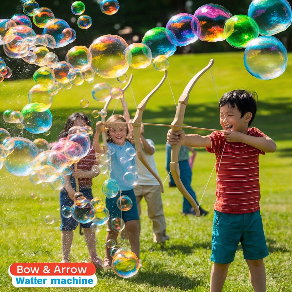 Bow & Arrow Water Bubble Machine Outdoor Toy for kids