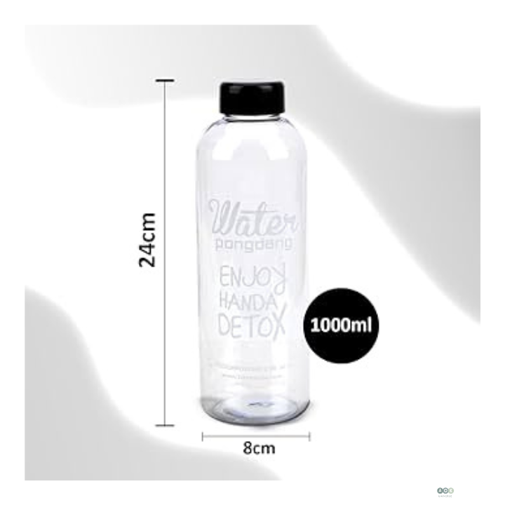 Glass Bottle Fashion 1000ml with Cover
