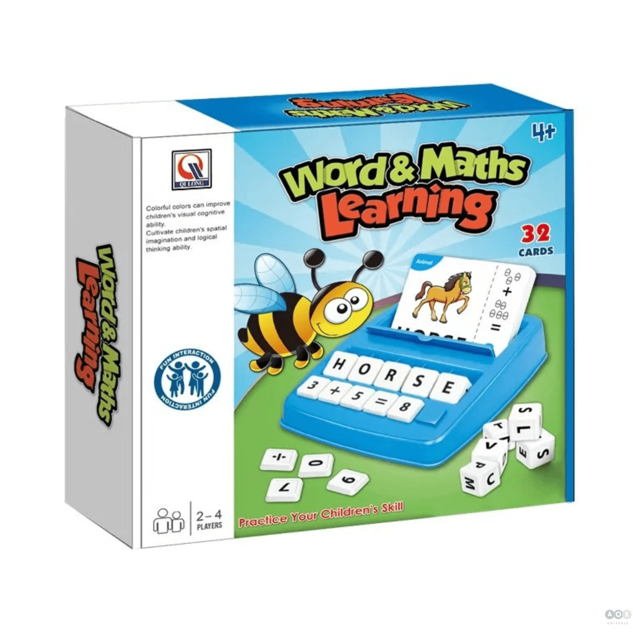 2 in 1 Word & Math's Early Learning Toy
