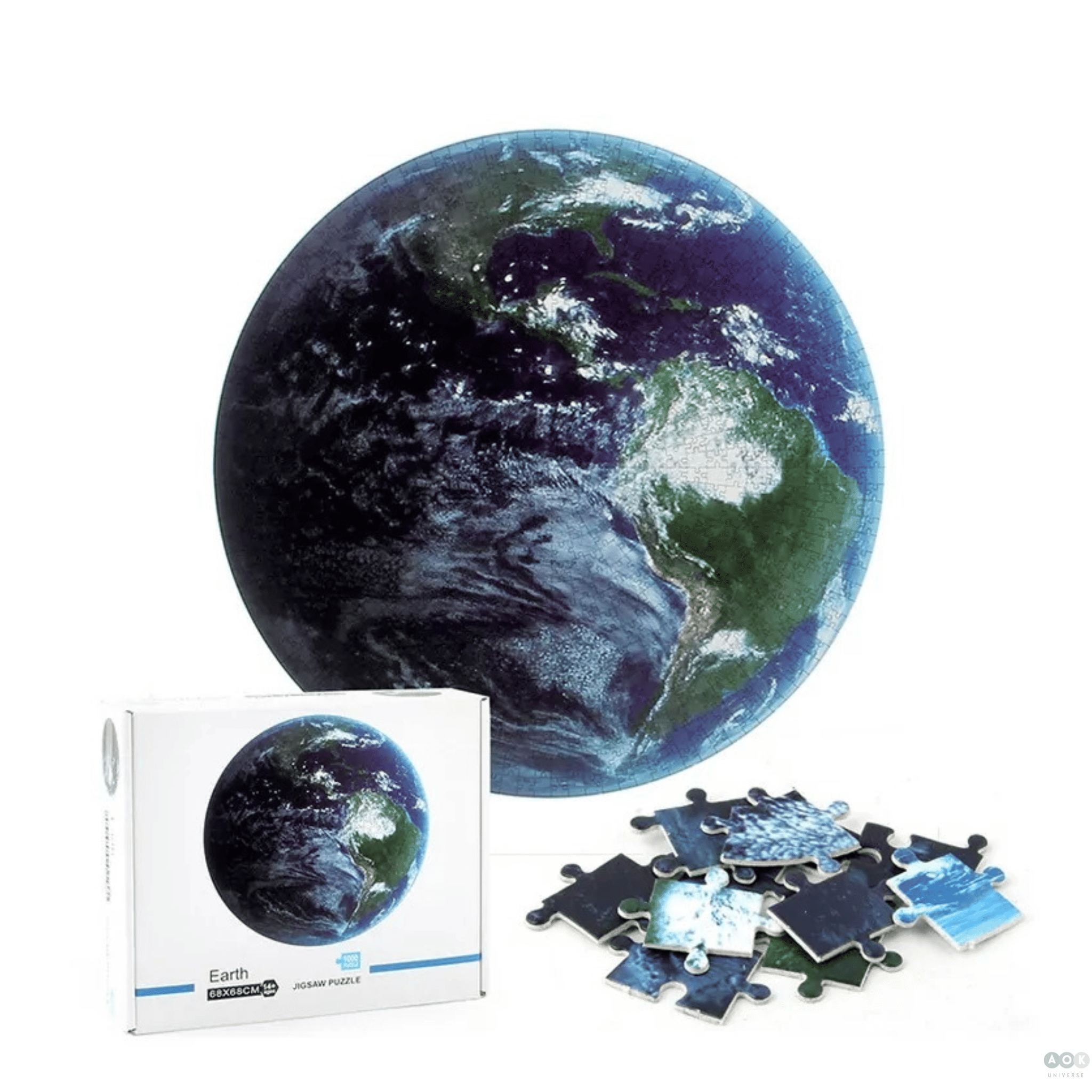 3D Earth Jigsaw Puzzle - 1000 Pieces