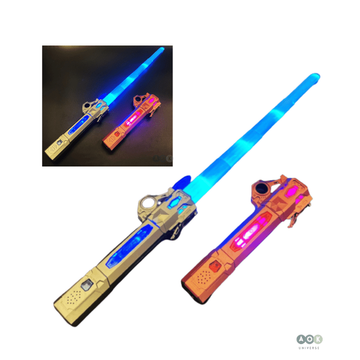 Extendable lightsaber color changing