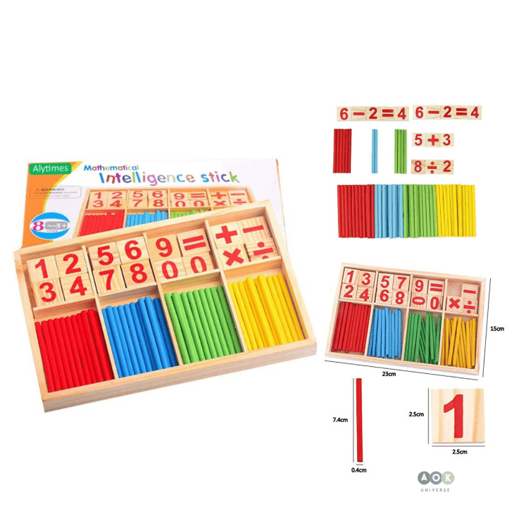 Wooden Math's Stick Count Toys
