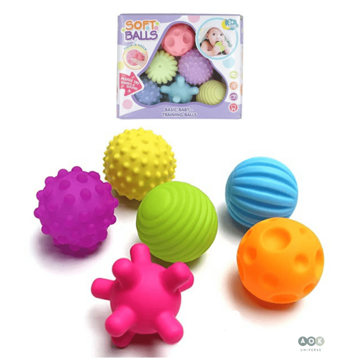 Textured Ball 6-Pieces Set Toy