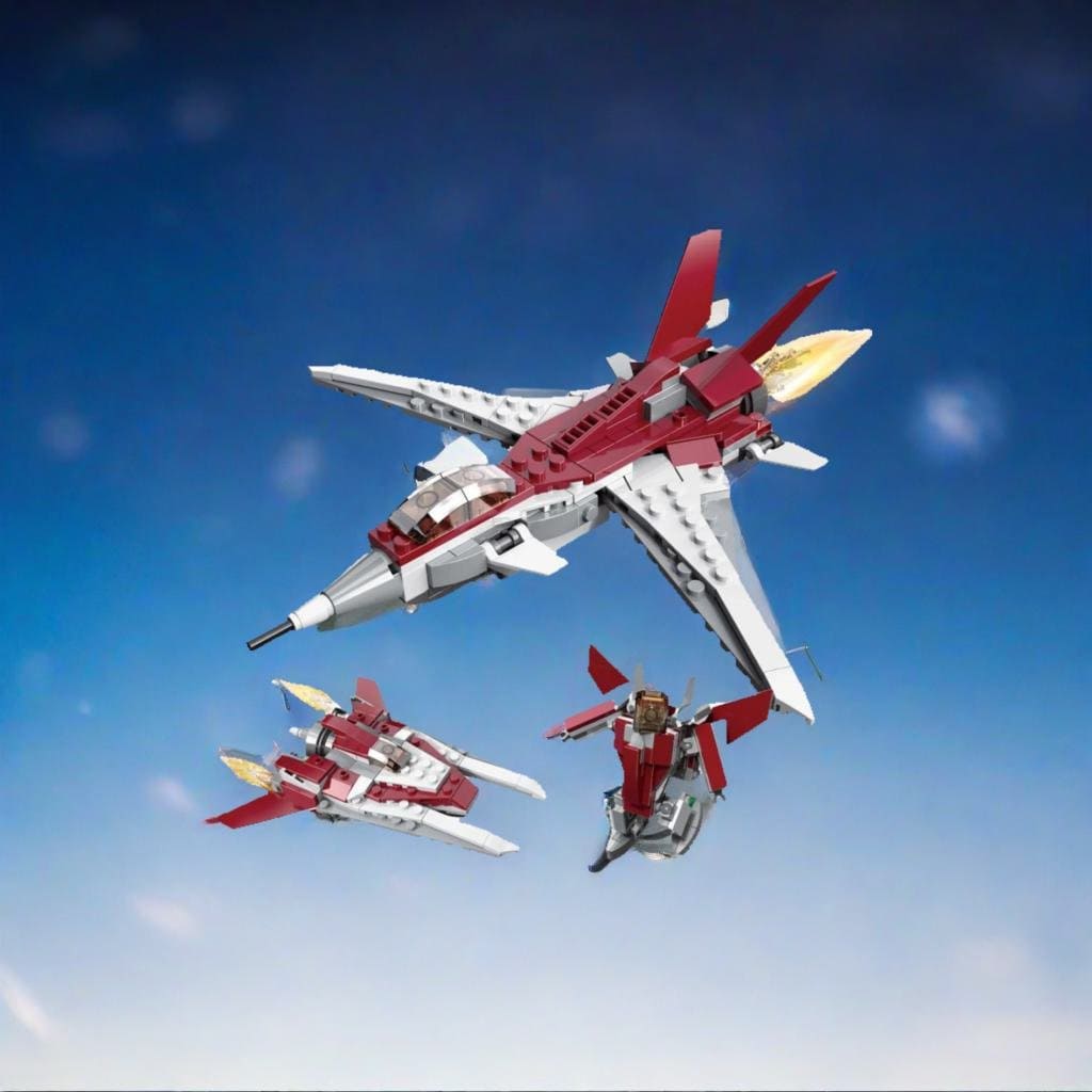 Air Fighter Building Blocks Toy 3-in-1