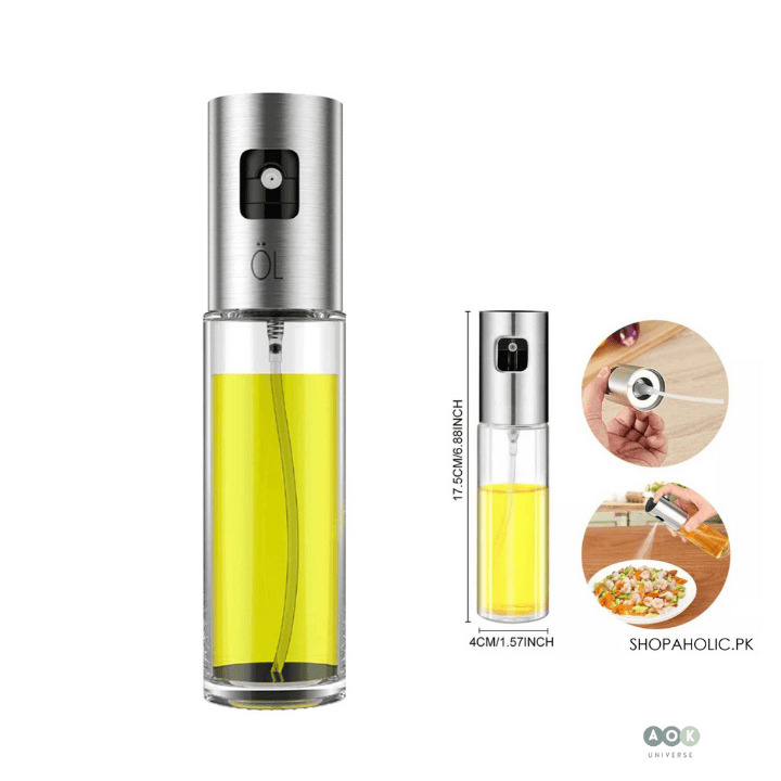 Glass Oil Spray Bottle with Pump