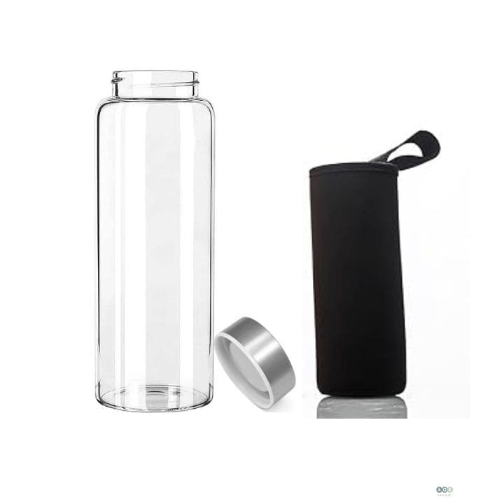 Glass Bottle 550ml, Wide Mouth & Cover