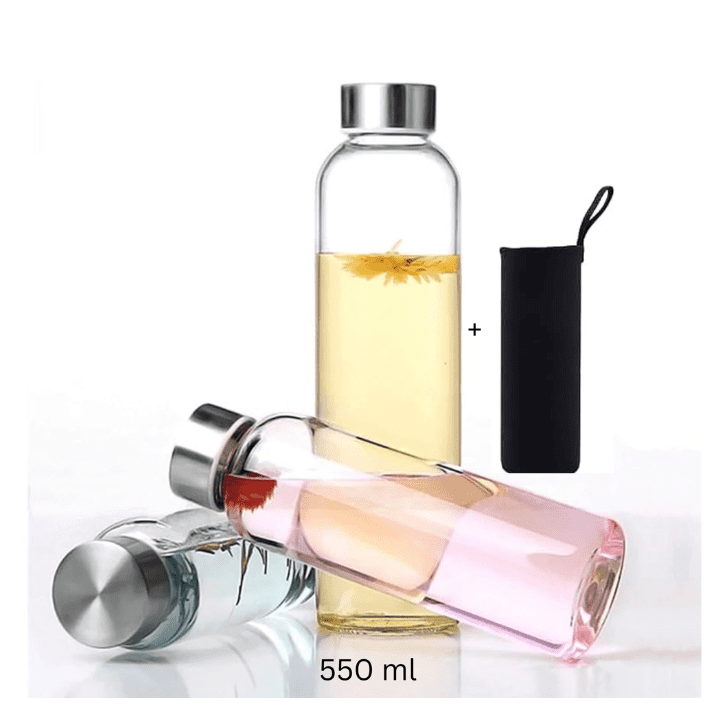 Glass Bottle 550ml with Cover
