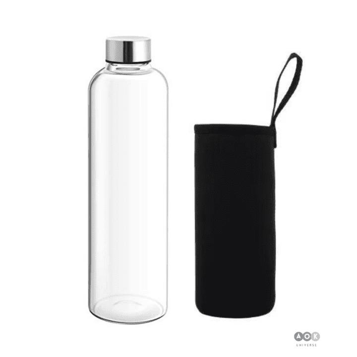 Glass Bottle 1000ml with cover