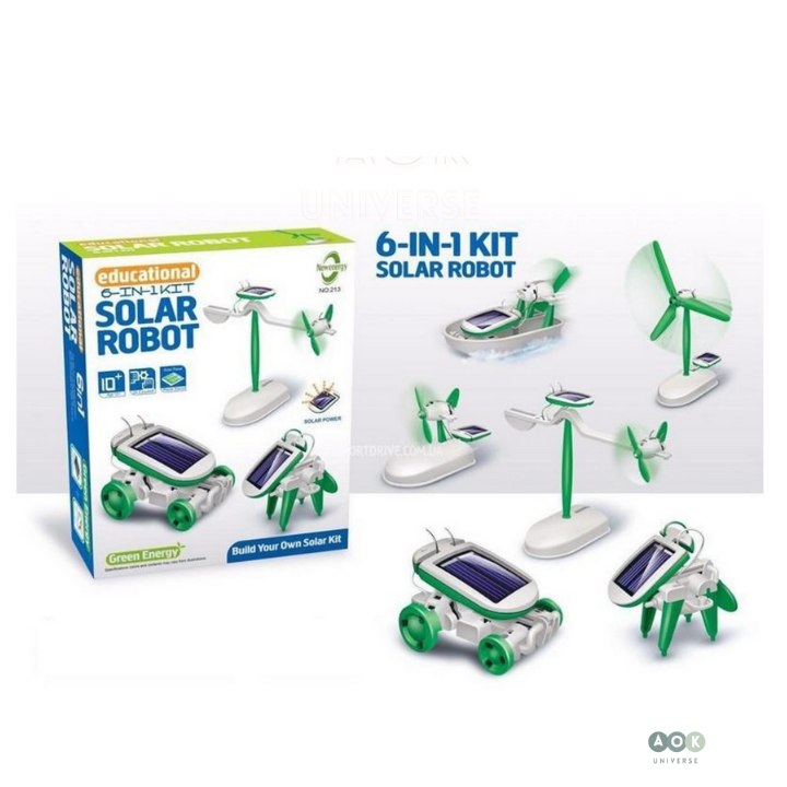 6-in-1 Solar Robot Kit - Educational Toy